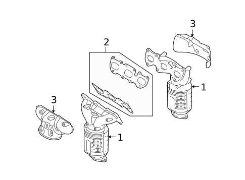 Exhaust Manifold for 2009 Kia Rondo #0