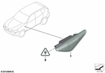 63137171007 - Lighting: Additional Turn Indicator Lamp, Left for BMW Image