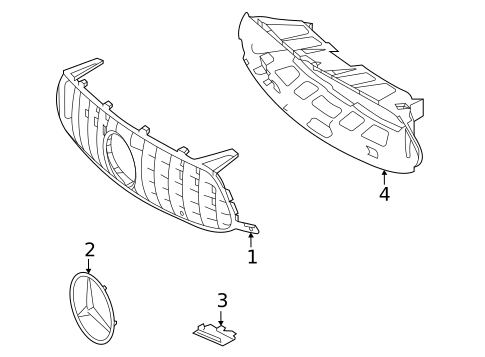 Grille & Components for 2020 Mercedes-Benz AMG GT 63 S #0