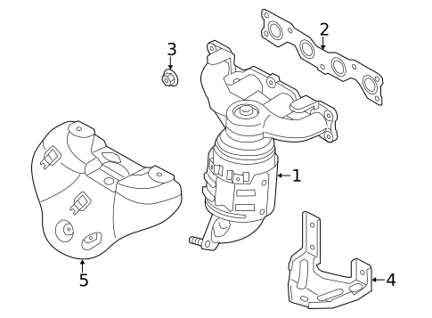 Exhaust Manifold for 2011 Kia Optima #0