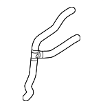 4F0121036E - Cooling System: Reservoir Hose for Audi Image