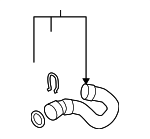 4F0121055R - : Lower Hose for Audi Image