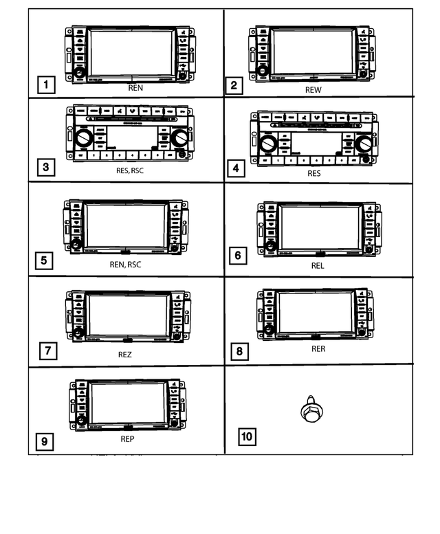 5064411AF - : Am/fm With Cd Radio for Mopar Image