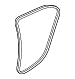 51727454427 - Body: Body Weather-strip for BMW: 740e xDrive, 740i, 740i xDrive, 745e xDrive, 750i, 750i xDrive, M760i xDrive Image