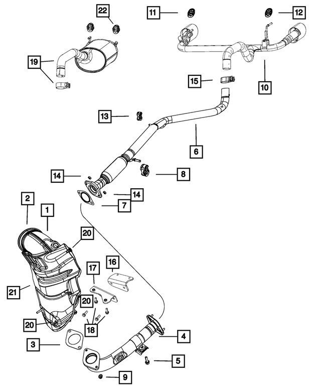 68096444AC - Exhaust: Exhaust Shield for Mopar Image