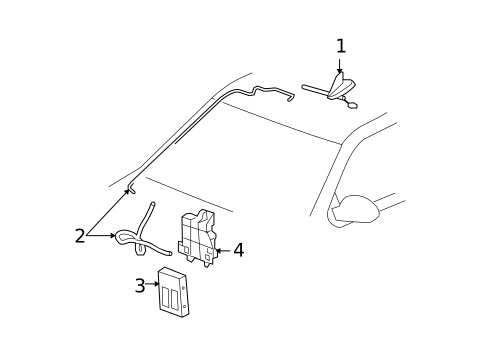 Antenna & Radio for 2011 Chevrolet Suburban 1500 #0