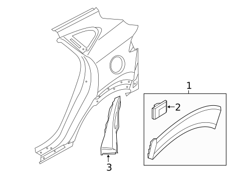 Exterior Trim - Quarter Panel for 2016 Hyundai Tucson #0