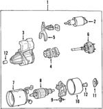 MD373135 - : Starter for Mitsubishi Image