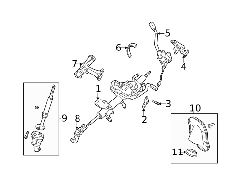 Steering Column Assembly for 2002 Toyota Tacoma #3