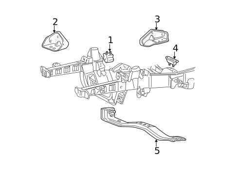 Engine & Trans Mounting for 2003 Ford Explorer Sport Trac #0