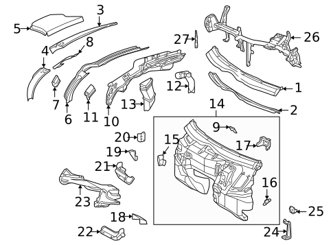 Cowl for 1994 Mercedes-Benz C280 #0