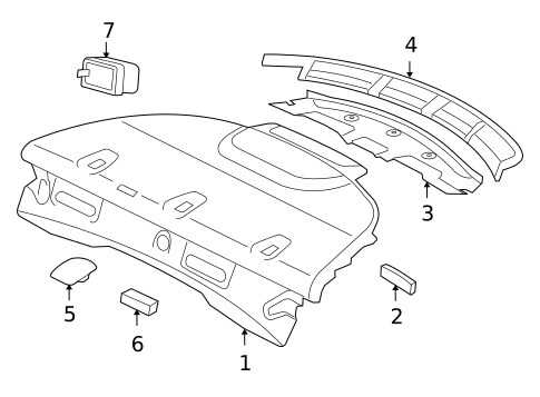 Interior Trim - Rear Body for 2009 Jaguar Vanden Plas #1