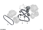 11287565225 - Engine: Mechanical Belt Tensioner for BMW Image