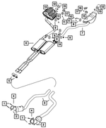 5039055AF - Exhaust: Front Pipe And Converter, Left for Chrysler: 300 | Dodge: Challenger, Charger Image