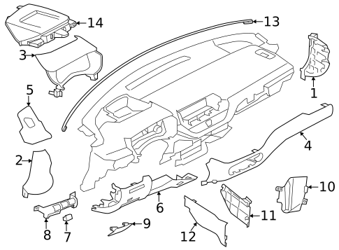 Instrument Panel Components for 2023 Nissan Altima #0