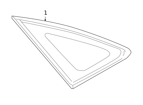 Glass & Hardware for 2008 Lexus RX400h #0