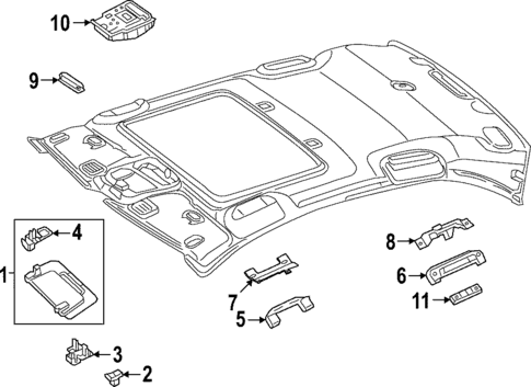Interior Trim - Roof for 2024 Mercedes-Benz C 43 AMG&reg; #2