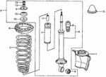 52621SB3000 - Chassis: WASHER, RR. SHOCK ABSORBER MOUNTING for Honda Image