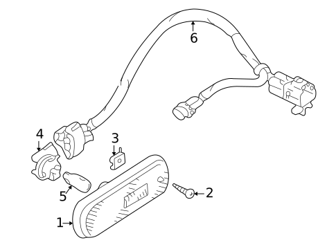 Side Marker Lamps for 2005 Suzuki Aerio #1