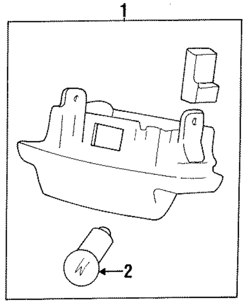 License Lamps for 1992 Volvo 240 #1