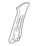 84161S0KA00ZA - Body: Center Pillar Trim for Acura Image