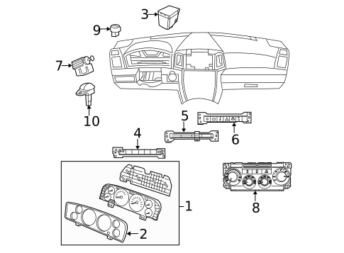 Switches for 2008 Jeep Commander #1