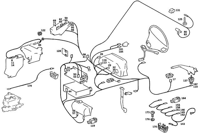 2015433206 - Electrical Equipment and Instruments: Electric Cable for Mercedes-Benz: 190, 190D, 190E Image image