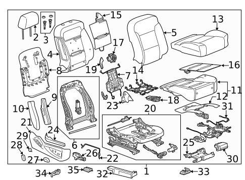 Rear Seat Components for 2018 Chevrolet Silverado 3500 HD #8
