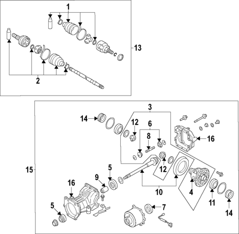 Drive Axles for 2025 Mitsubishi Outlander #0