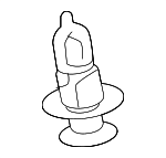 593910E010 - Body: Floor Pan Splash Shield Clip for Toyota Image