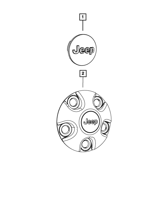 1LB77MA7AC - Wheels: Wheel Center Cap for Mopar Image