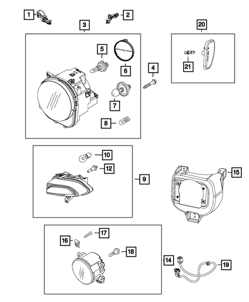 Lamps-Interior and Exterior for 2016 Jeep Renegade #1