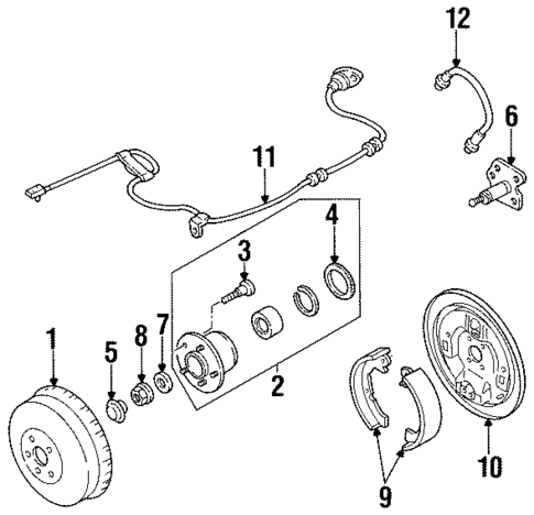 Brake Components for 1999 Mercury Villager #0