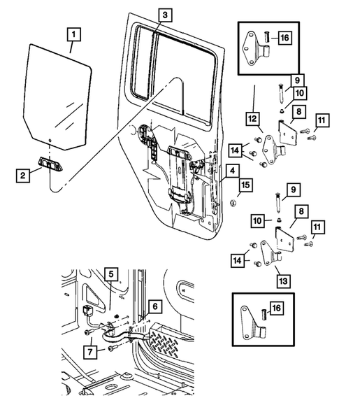 Rear Door for 2007 Jeep Wrangler #0