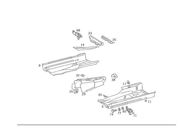 1246100336 - Substructure: Holder for Mercedes-Benz Image image
