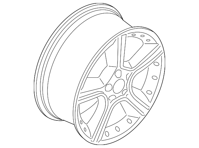 2013-2016 Mini 18 Inch Double Spoke Single Wheel Rim Only 36