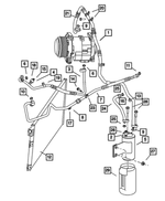 5080519AA - Air Conditioners and Heaters: A/c Line O Ring for Mopar Image image