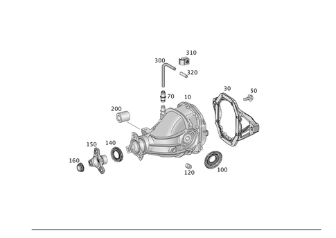 Rear Axle Differential for 2012 Mercedes-Benz ML550 #0