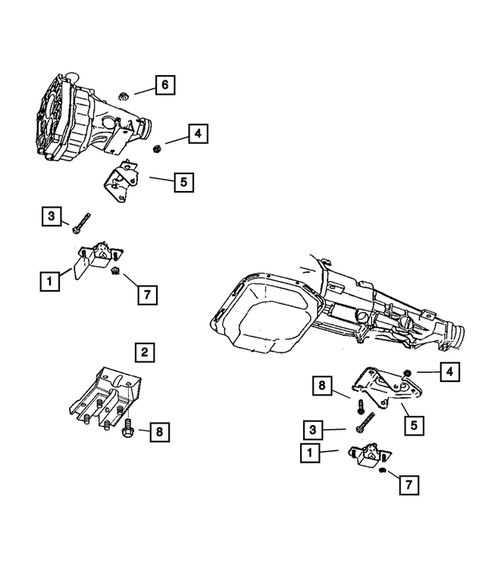 Engine Mounting for 2004 Dodge Dakota #1