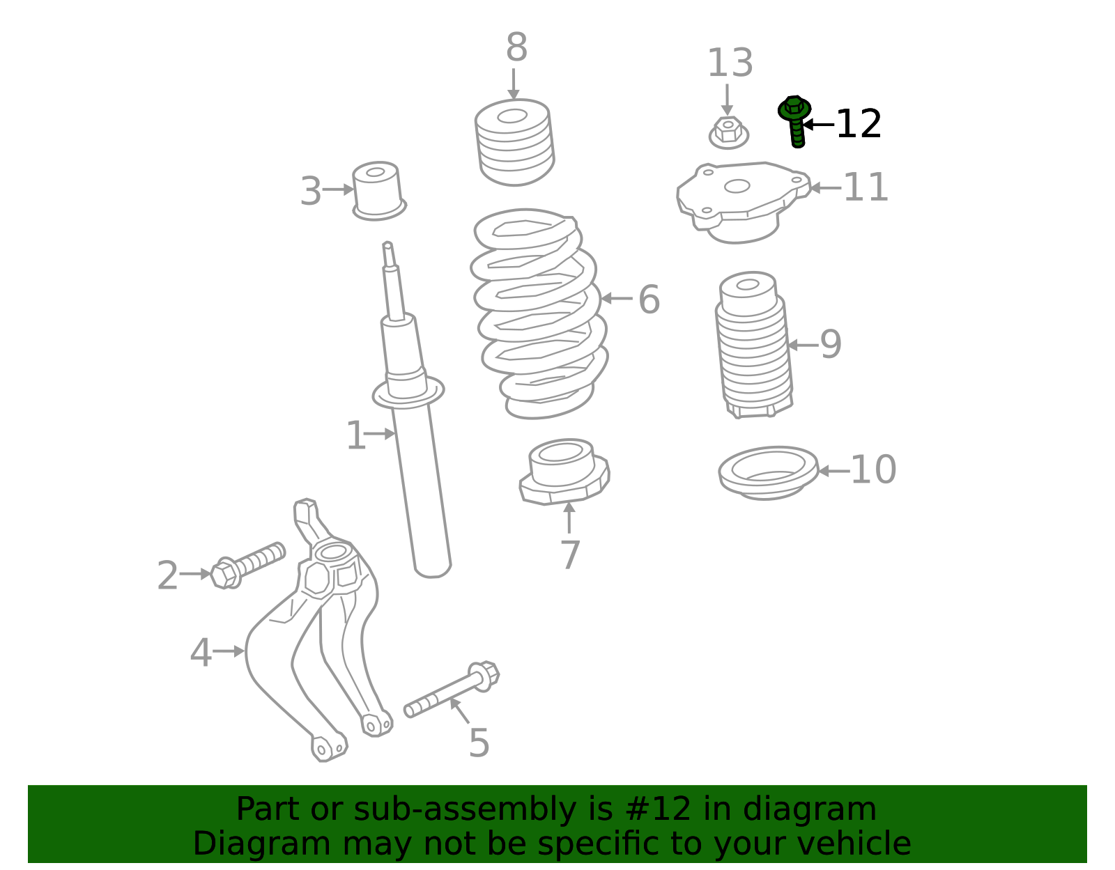 2016-2025 Volvo Bearing Bolt 30670545 | TascaParts.com