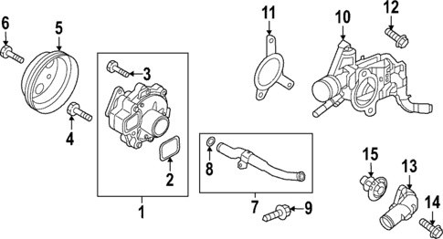 Water Pump for 2024 Mazda 3 #0