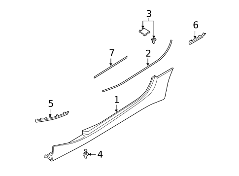 Exterior Trim - Pillars for 2006 BMW Z4 #0