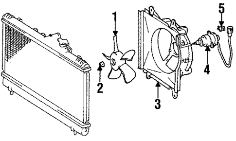 Cooling Fan for 1996 Toyota Celica #0