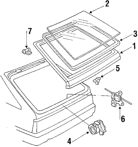 Lift Gate for 1984 Nissan Stanza #1