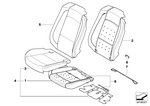 52107244119 - : Basic Seat Upholstery, Right for BMW Image