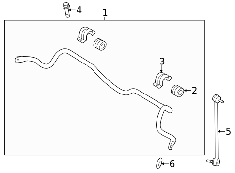 Stabilizer Bar & Components for 2017 Hyundai Santa Fe #0