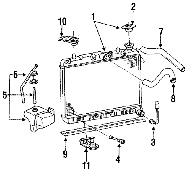 2533223300 - : Radiator Lower Bracket for Hyundai Image