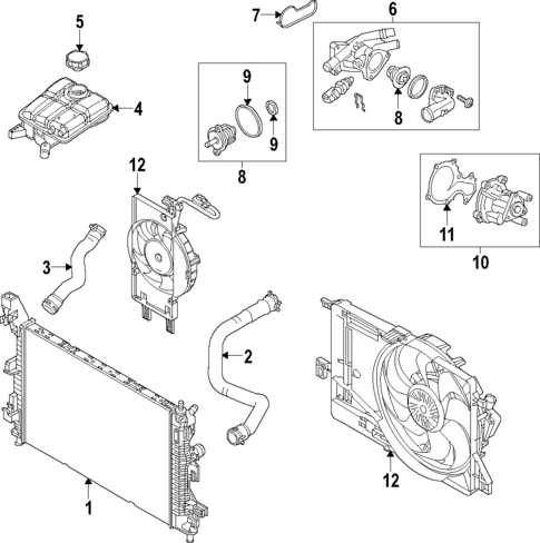 Cooling System for 2015 Ford Focus #0