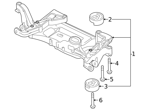 Suspension Mounting for 2017 Audi Q3 #0