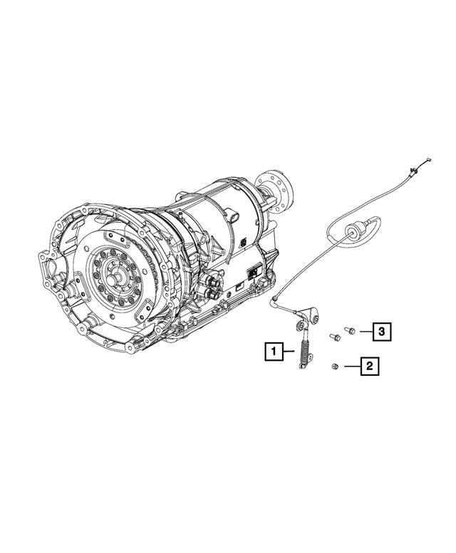 4670707AA - Transmission: Manual Park Release Cable for Mopar Image